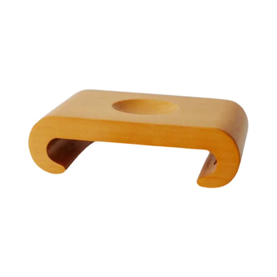 Arched Pedestal in Natural Wood
