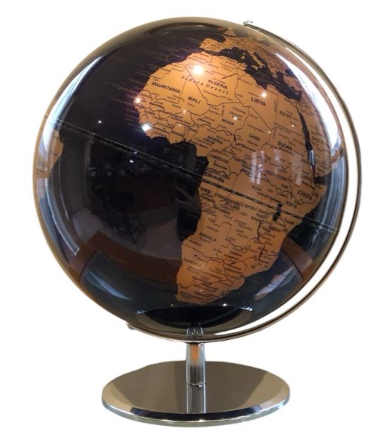 Heritage Purple Ocean & Copper World Globe