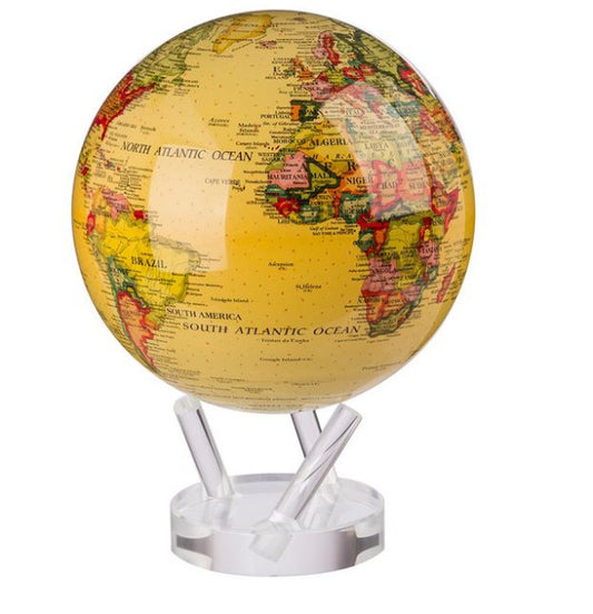 Antique Beige World Globe