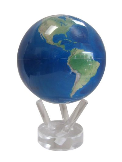 4.5" Satellite Image Natural Earth World Globe