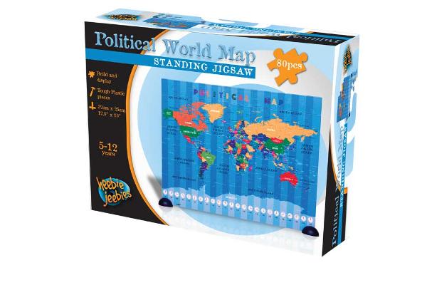 Political World Map Puzzle 80pc