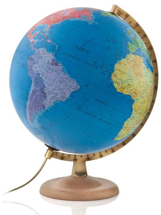 Classic P4 Blue Ocean Political World Globe