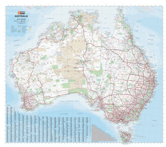 Australia Supermap Wall Map