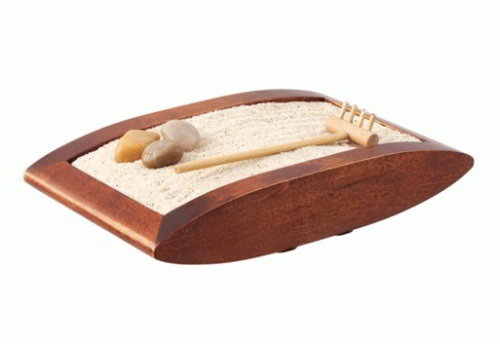 Zen Garden with Sand -  Brown 4.5"