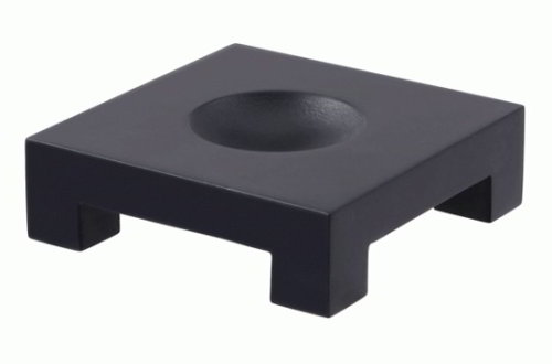 Square Pedestal Black 4.5"