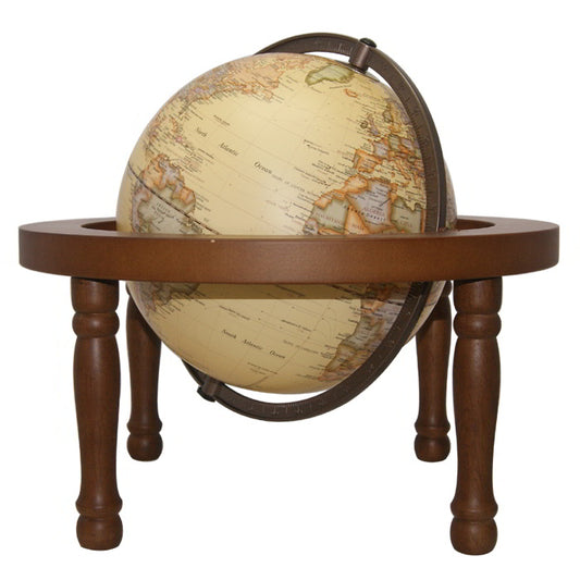 Heritage Embossed Antique in a Stand World Globe