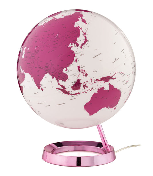 Light & Colour Hot Pink World Globe