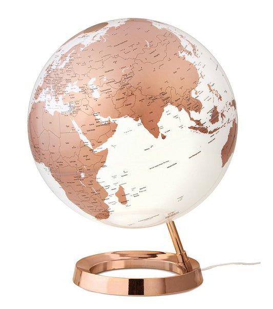 Light & Colour Copper World Globe