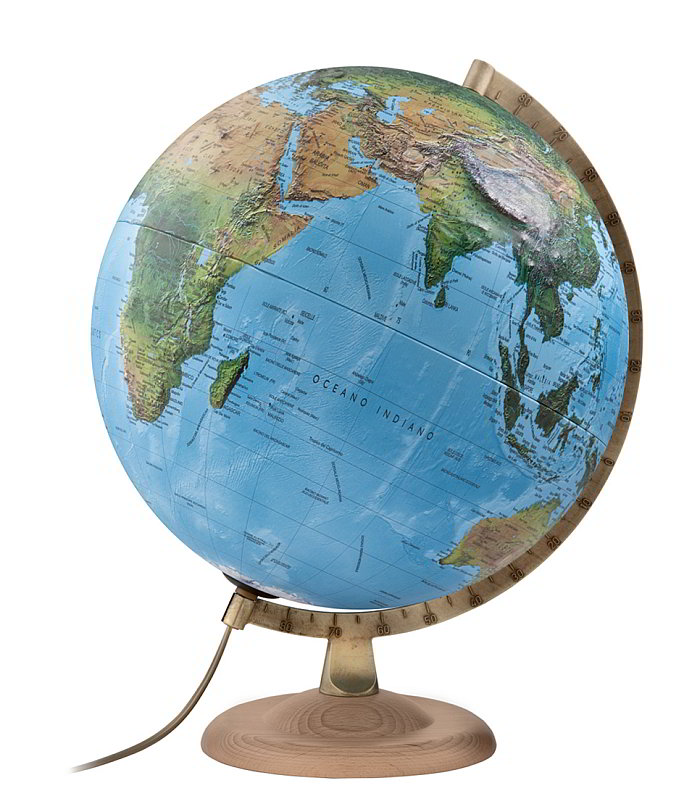 Classic R4 Relief Physical - Political World Globe